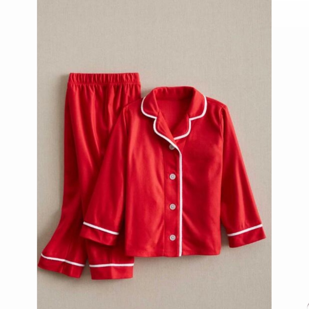 •Munki Munki Classic Red Microfleece PJ's